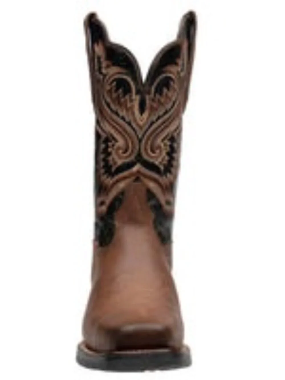 Rio Grande Tal Leather Western Boots Black Brown 8
